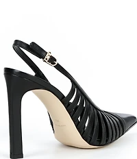 Michael Kors Adriana Leather Slingback Caged Pumps