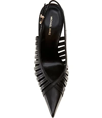 Michael Kors Adriana Leather Slingback Caged Pumps