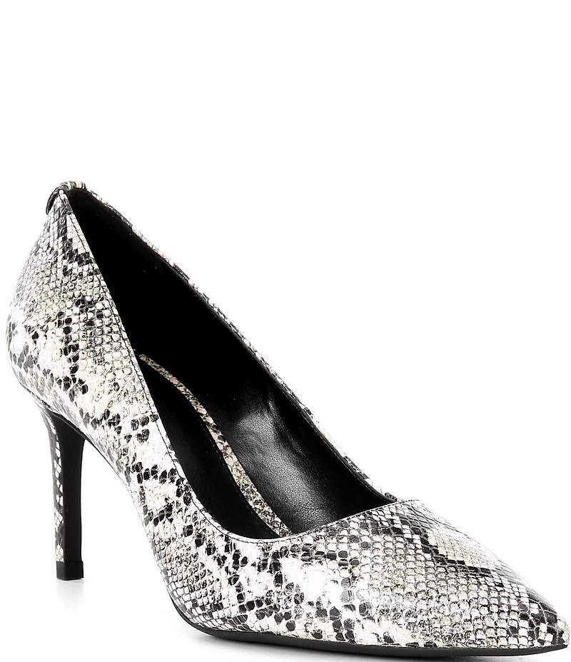 Michael Kors Alina Flex Snake Embossed Leather Pumps