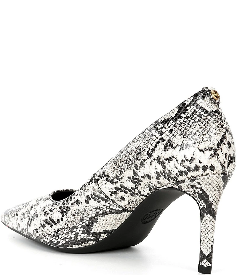 Michael Kors Alina Flex Snake Embossed Leather Pumps