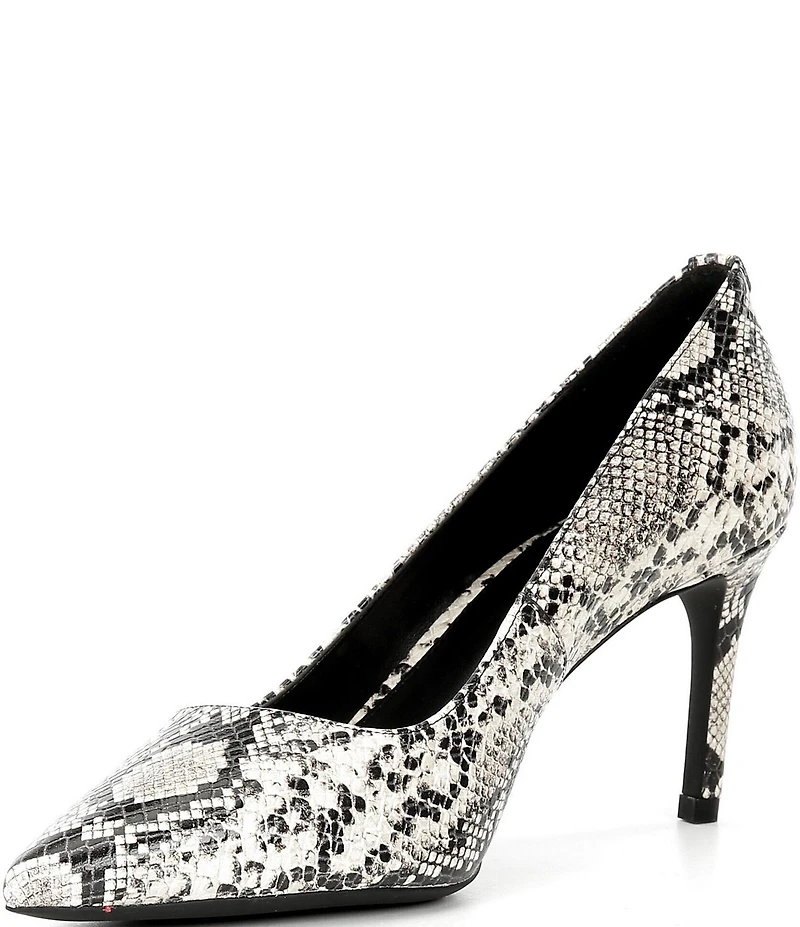 Michael Kors Alina Flex Snake Embossed Leather Pumps