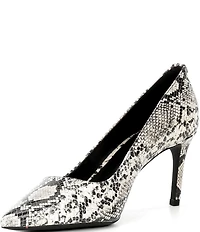 Michael Kors Alina Flex Snake Embossed Leather Pumps