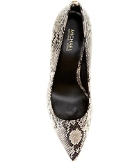 Michael Kors Alina Flex Snake Embossed Leather Pumps