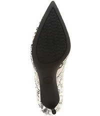 Michael Kors Alina Flex Snake Embossed Leather Pumps