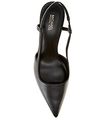 Michael Kors Alora Mid Leather Slingback Pumps
