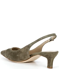 Michael Kors Amara Suede Cap Toe Slingback Pumps