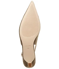 Michael Kors Amara Suede Cap Toe Slingback Pumps