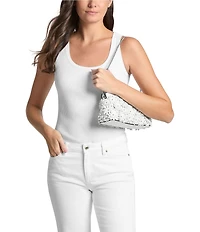Michael Kors Athena Small Dome Floral Clutch Crossbody Bag