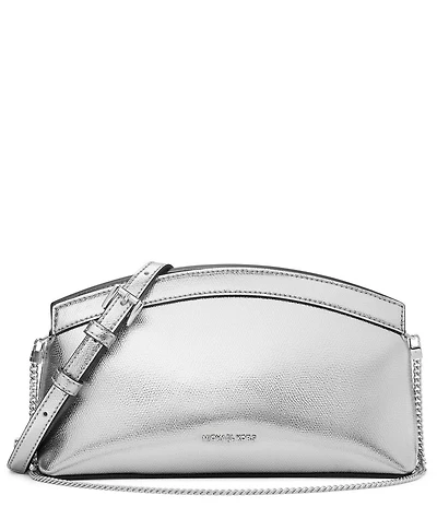 Michael Kors Athena Small Metallic Dome Clutch Crossbody Bag