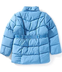 Michael Kors Big Girls Belted Stadium Coat