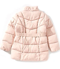 Michael Kors Big Girls Belted Stadium Coat