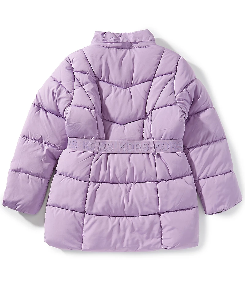 Michael Kors Big Girls Belted Stadium Coat
