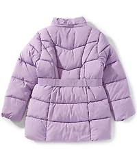 Michael Kors Big Girls Belted Stadium Coat