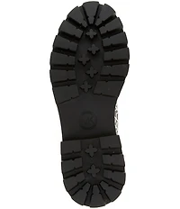 Michael Kors Blake Logo Jacquard Lace Up Booties