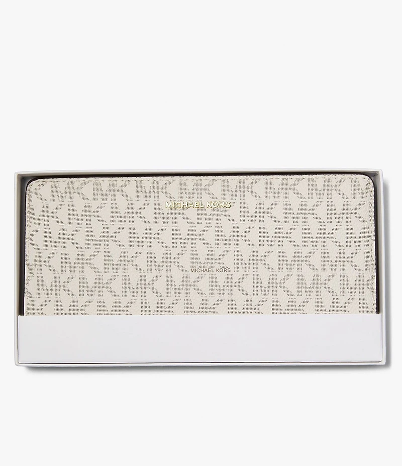 Michael Kors Bryant Large Logo Slim Snap Wallet