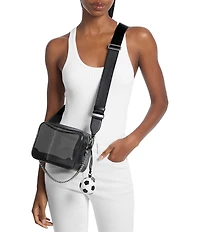 Michael Kors Bryant Medium Chain Clear Soccer Keychain Camera Crossbody Bag