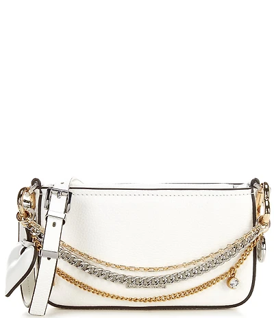 Michael Kors Bryant Small Pouchette Jewel Chain Heart Shoulder Bag