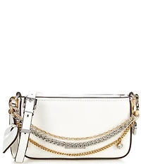 Michael Kors Bryant Small Pouchette Jewel Chain Heart Shoulder Bag