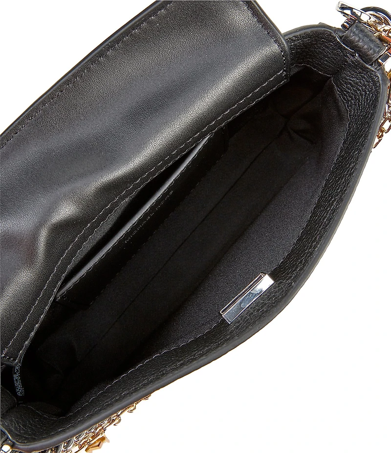 Michael Kors Bryant Small Pouchette Jewel Chain Heart Shoulder Bag