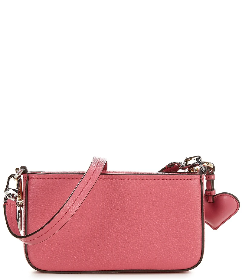 Michael Kors Bryant Small Pouchette Jewel Chain Heart Shoulder Bag