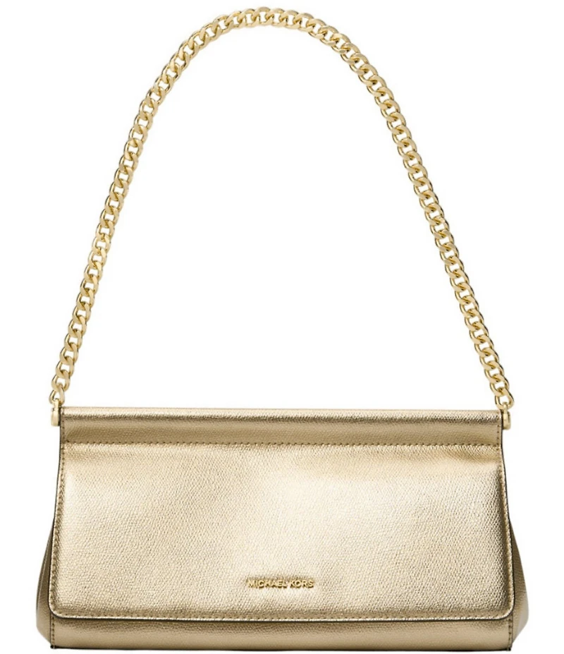 Michael Kors Carmine Medium East West Metallic Shoulder Bag