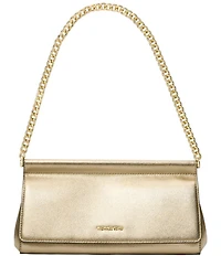 Michael Kors Carmine Medium East West Metallic Shoulder Bag