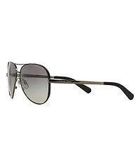 Michael Kors Women's Chelsea Metal UVA/UVB Protection Aviator Sunglasses
