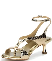 Michael Kors Cherie Metallic Ankle Wrap Dress Sandals