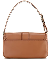 Michael Kors Colby Medium Leather Buckle Detail Shoulder Bag