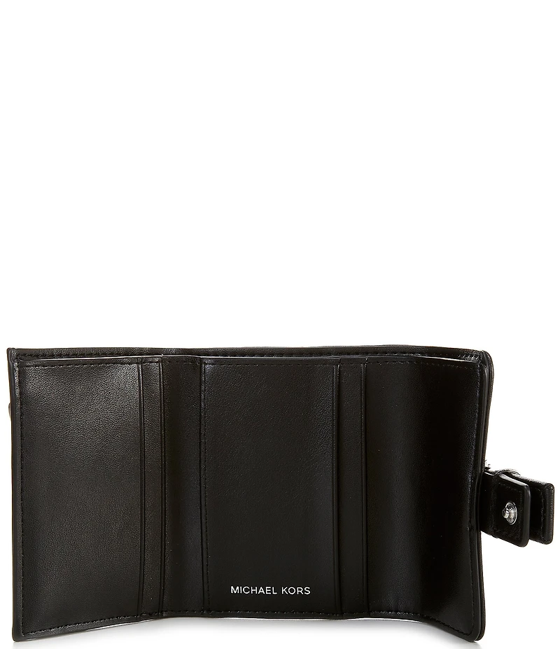 Michael Kors Colby Buckle Detail Small Trifold Wallet