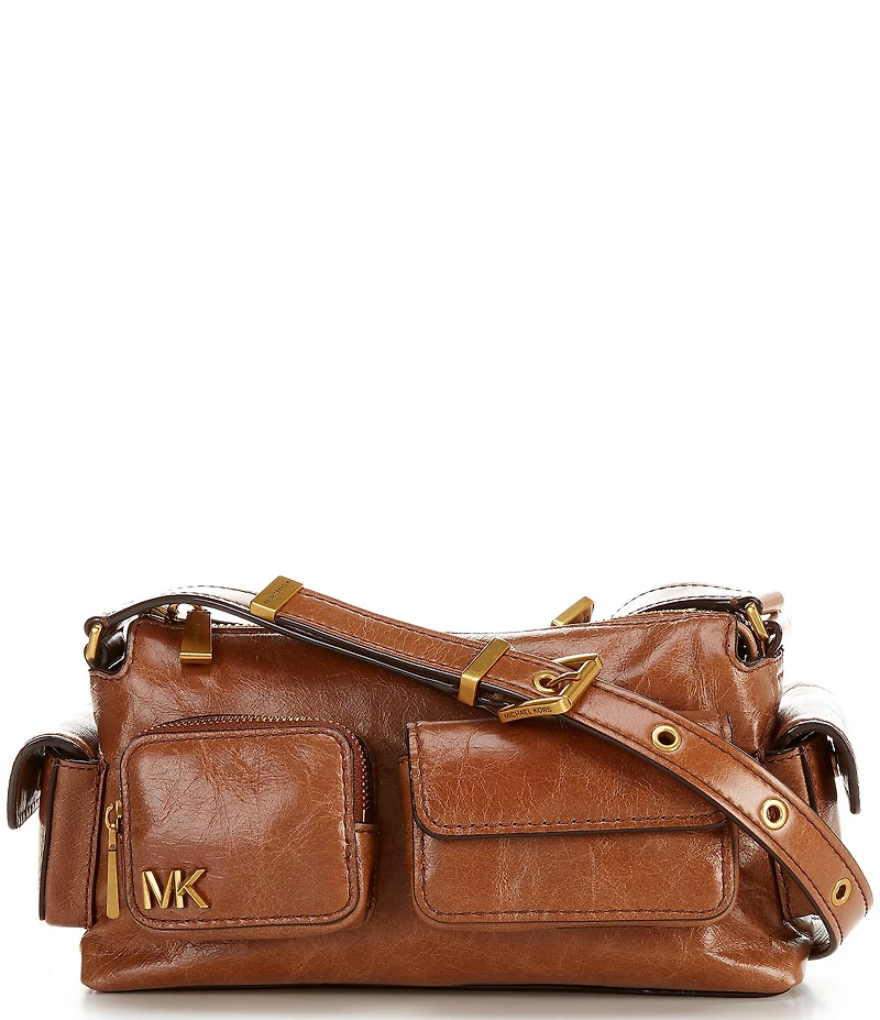 Michael Kors Dakota Distressed Small Convertible Cargo Pocket Crossbody Bag