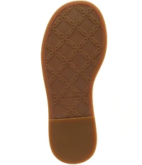 Michael Kors x Christina Zimpel Dana Beach Print Canvas Slide Sandals