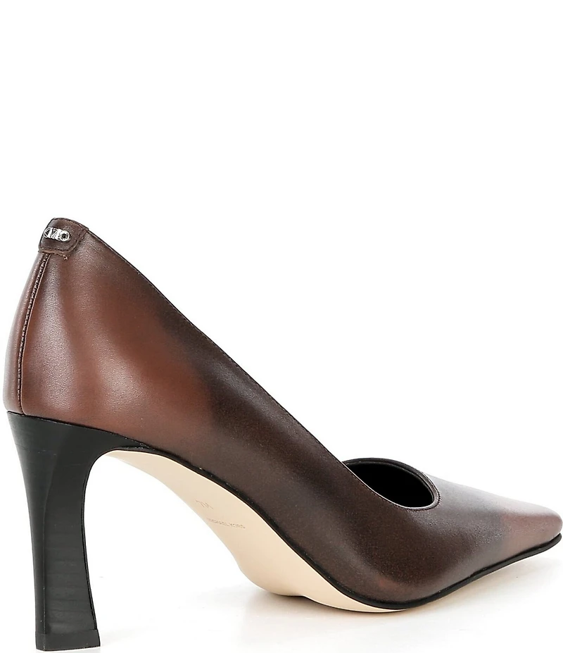 Michael Kors Darrah Burnished Leather Stiletto Pumps