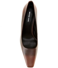 Michael Kors Darrah Burnished Leather Stiletto Pumps