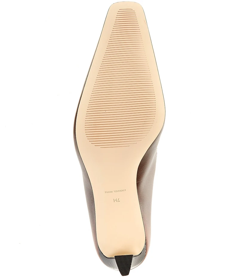 Michael Kors Darrah Burnished Leather Stiletto Pumps