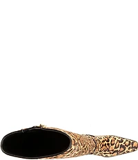Michael Kors Darrah Leopard Print Haircalf Tall Boots