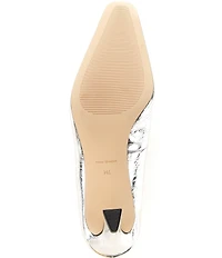 Michael Kors Darrah Metallic Crush Leather Pumps