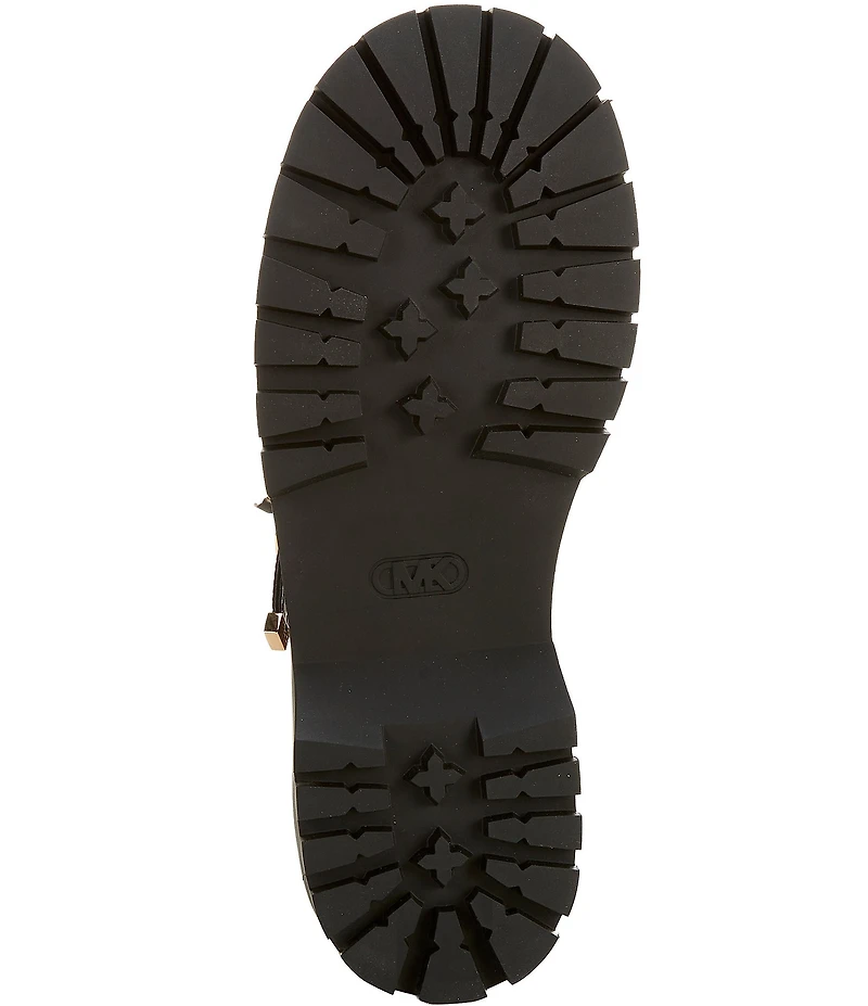 Michael Kors Darrington Leather Logo Platform Mary Jane Oxfords