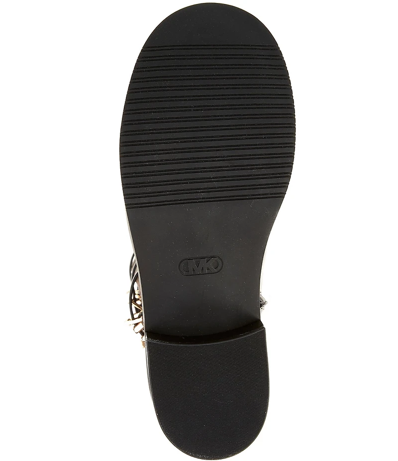 Michael Kors Darrington Signature Logo and Leather Buckle Hardware Tall Boots