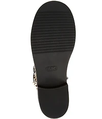 Michael Kors Darrington Signature Logo and Leather Buckle Hardware Tall Boots