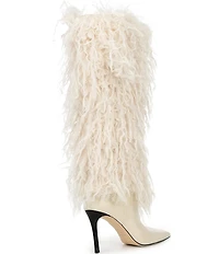 Michael Kors Dawn Faux Shearling Leather Knee High Boots