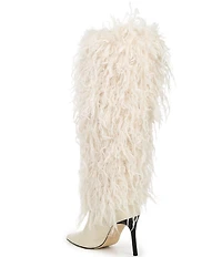 Michael Kors Dawn Faux Shearling Leather Knee High Boots