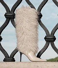 Michael Kors Dawn Faux Shearling Leather Knee High Boots