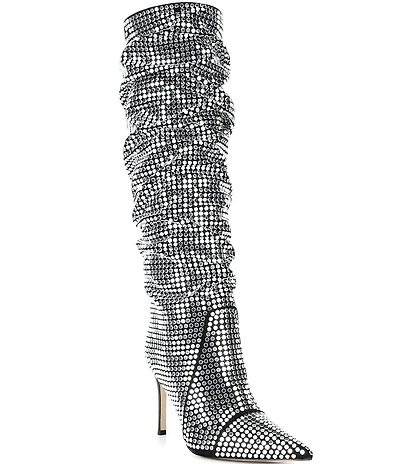 Michael Kors Dawn Nailhead Studded Tall Stiletto Boots