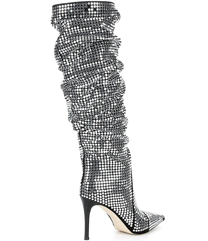 Michael Kors Dawn Nailhead Studded Tall Stiletto Boots