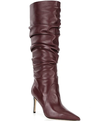 Michael Kors Dawn Nappa Leather Stiletto Tall Boots
