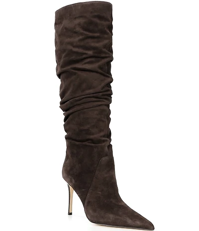 Michael Kors Dawn Suede Stiletto Tall Boots