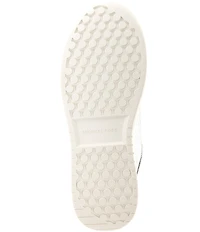 Michael Kors Dottie Glitter Leather and Suede Lace Up Sneakers