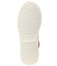 Michael Kors Dottie Glitter Leather and Suede Lace Up Sneakers