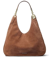 Michael Kors Ellie Large Triple Compartment Suede Shoulder Tote Bag